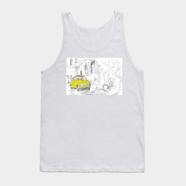 Italian vintage car - trasparent background Tank Top by NYWA-ART-PROJECT